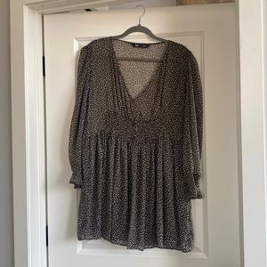 ZARA Sheer Polka Dot Mini Dress